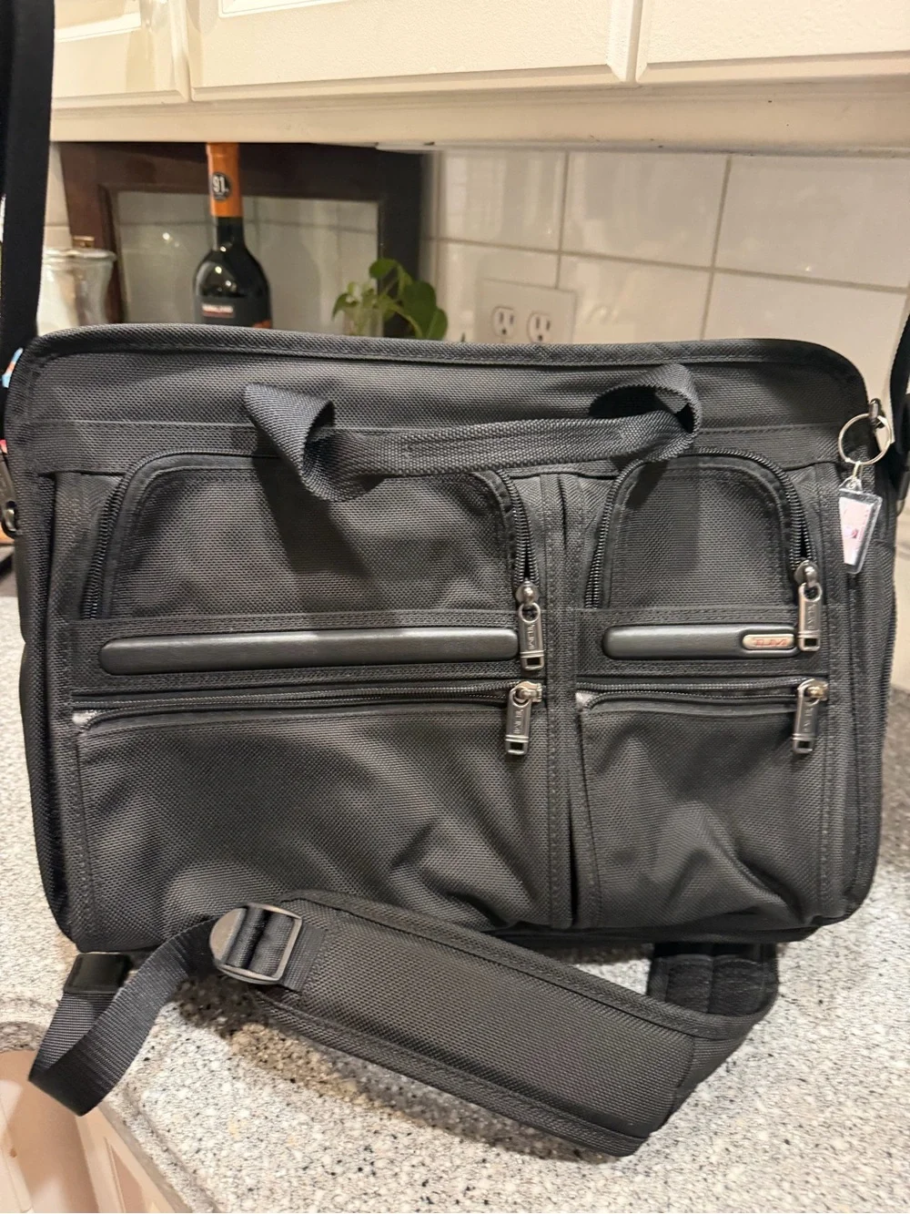 Tumi Alpha Briefcase-Shoulder-Backpack Ballistic Nylon Hideaway Backpack Straps